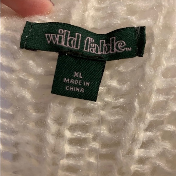 Wild Fable Ivory color very lightweight sweater XL - Picture 3 of 8